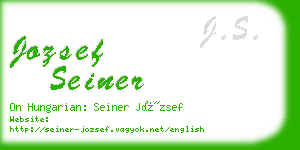 jozsef seiner business card